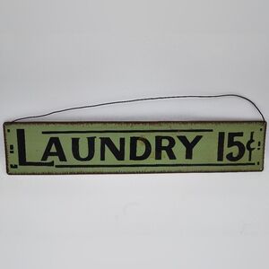 Vintage Style Green Laundry Sign❗❗ 5/$25❗❗
